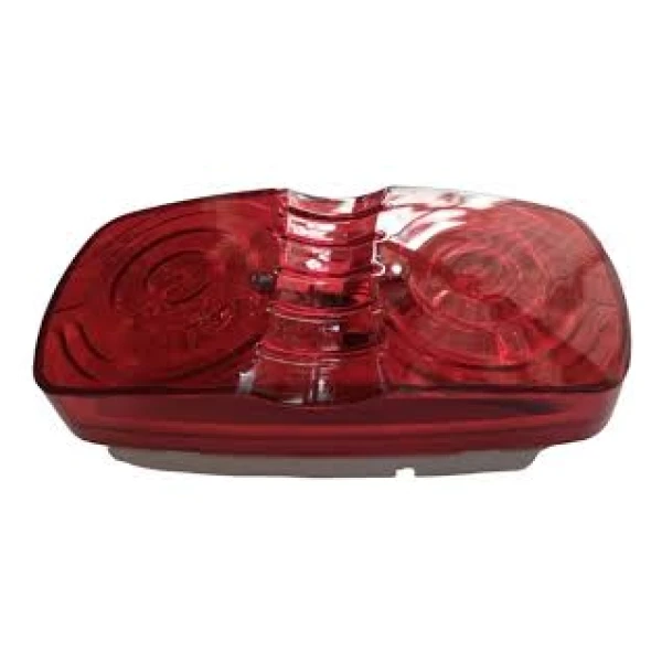 Set Farol Lateral Rojo 10 Led 12/24volt Racingtec